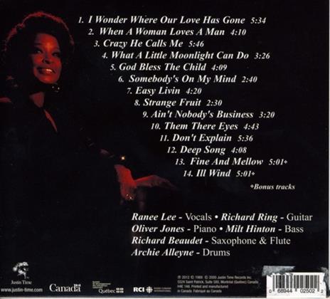 Deep Song - CD Audio di Ranee Lee - 2