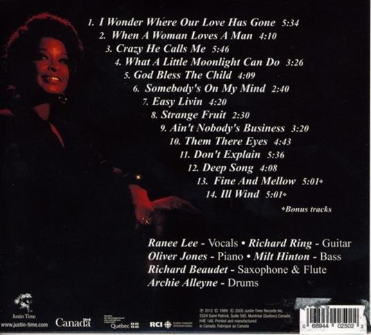 Deep Song - CD Audio di Ranee Lee - 2