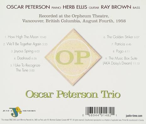 Vancouver 1958 - CD Audio di Oscar Peterson - 2
