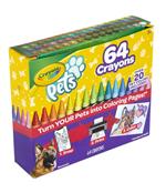 Pets 64 Pastelli a cera. Crayola 52-1164