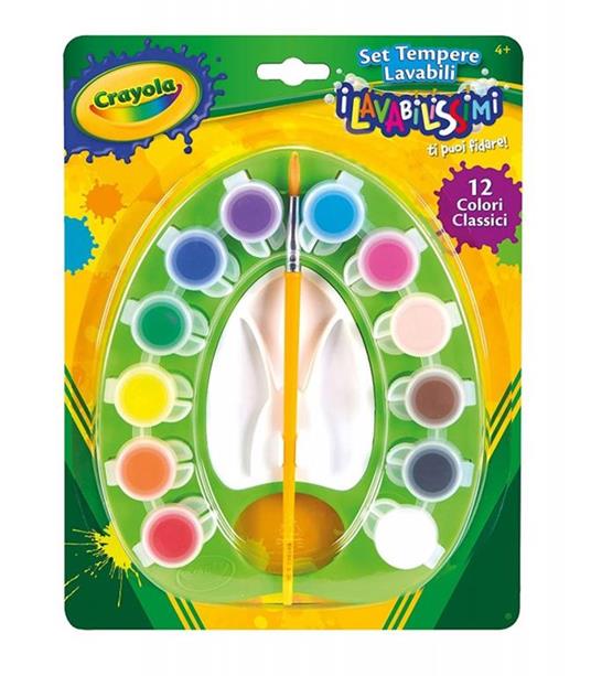 OFFERTA Colori a tempera lavabile per bambini, confezione colori