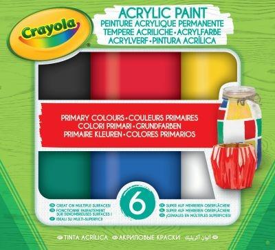 6 Tempere Acriliche. Colori Primari - 2