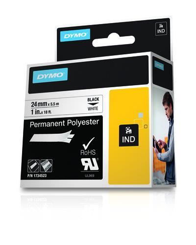 DYMO 24mm RHINO Permanent Polyester D1 - 9