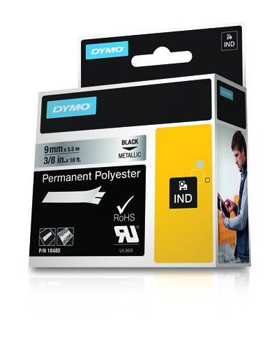 DYMO 9mm RHINO Permanent Polyester D1 - 9