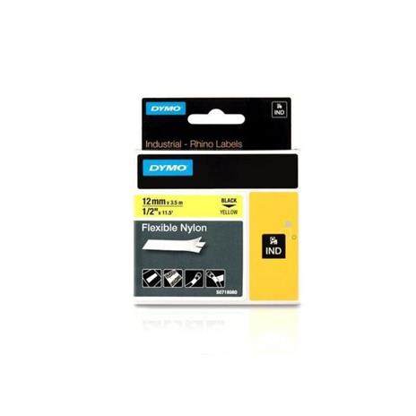 DYMO 12mm RHINO Flexible Nylon Tape D1 - 5