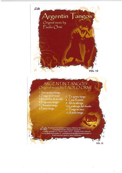 Argentin Tangos Vol.12 - CD Audio di Paolo Ormi