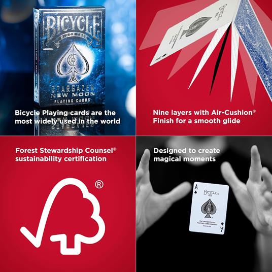 Mazzo carte Bicycle - Stargazer New Moon - 7