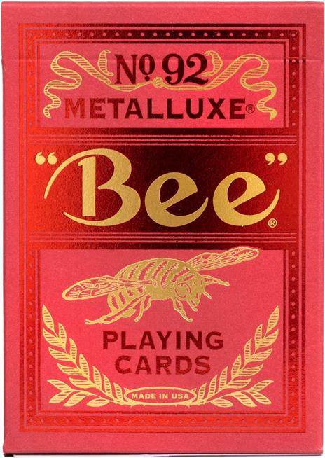 Mazzo carte Bicycle - Bee Metalluxe Red - 3