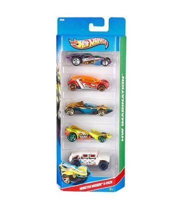 HOT WHEELS - 5 Veicoli, Confezione Assortimento di Veicoli in scala 1:64 - 4