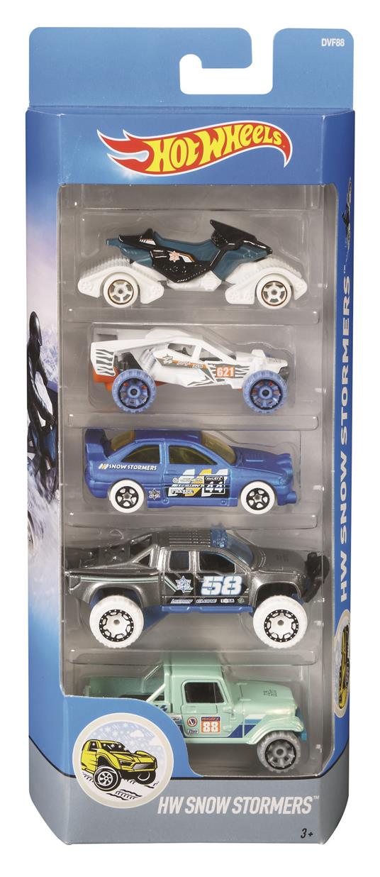HOT WHEELS - 5 Veicoli, Confezione Assortimento di Veicoli in scala 1:64 - 8