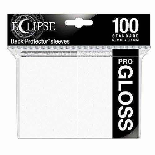 Standard Sleeves. Gloss Eclipse. Arctic White (100 Sleeves) (E-15600)