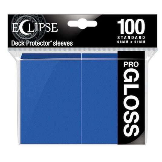 Standard Sleeves. Gloss Eclipse. Pacific Blue (100 Sleeves) (E-15602)