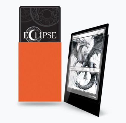 Standard Sleeves. Gloss Eclipse. Pumpkin Orange (100 Sleeves) (E-15607)