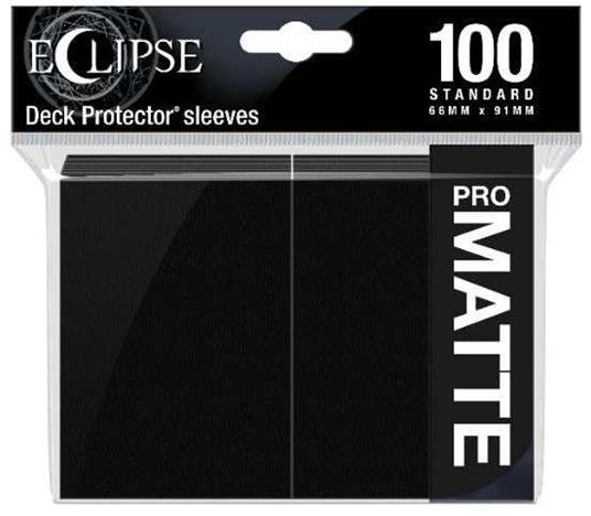 Standard Sleeves PRO-Matte Eclipse Jet Black (100 Sleeves) (E-15613)
