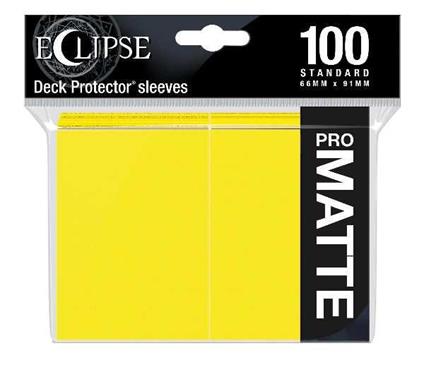Standard Sleeves PRO-Matte Eclipse Lemon Yellow (100 Sleeves) (E-15620)
