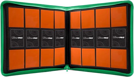 Zippered 12-Pocket PRO-Binder - Green (E-15741) - 4