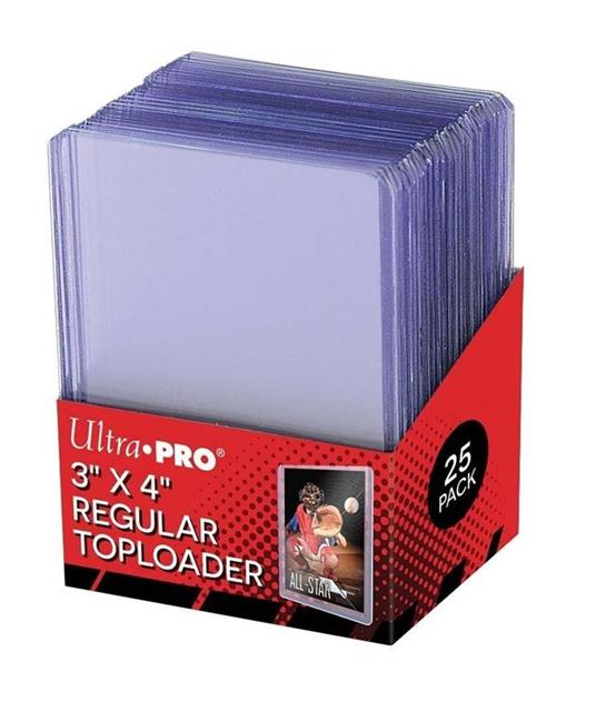 UP. Toploader. 3" x 4" Clear Regular (25 Pezzi) - 2