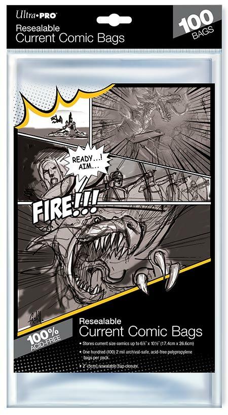 Current Size 6-7/8 X 10-1/2 Resealable Comic Bags (E-82225)