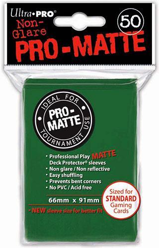 Ultra Pro Proteggi Carte Standard Pacchetto Da 50 Bustine Pro-Matte Non-Glare Green 12/120 - 7