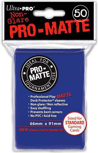 Ultra Pro Proteggi Carte Standard Pacchetto Da 50 Bustine Pro-Matte Non-Glare Blue 12/120