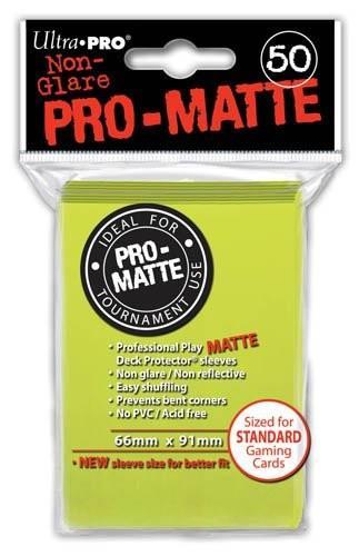 Ultra Pro Matte Standard BRIGHT YELLOW. 50 bustine protettive - 2