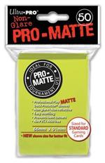 Ultra Pro Matte Standard BRIGHT YELLOW. 50 bustine protettive