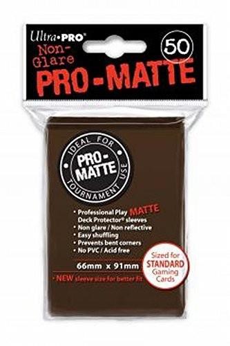 Ultra Pro Proteggi Carte Standard Pacchetto Da 50 Bustine Pro-Matte Non-Glare Brown - 5