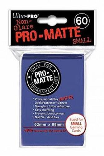 Ultra Pro Proteggi Carte Mini Pacchetto Da 60 Bustine 62Mm X 89Mm Pro-Matte Non-Glare Blue 10/100