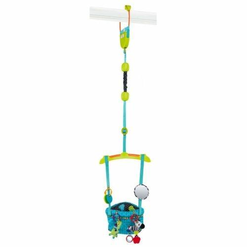 Bright Starts Altalena da Porta Deluxe Bounce n Spring Turchese K10410 - 3