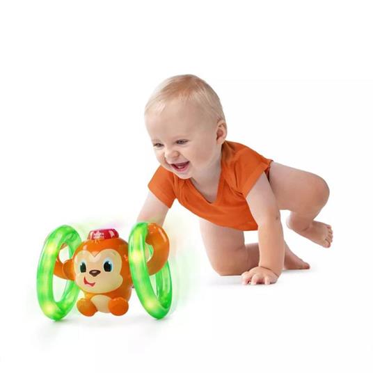 Bright Starts Roll & Glow Monkey Toy giocattolo interattivo - 3