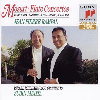 Concerti per flauto - CD Audio di Wolfgang Amadeus Mozart,Zubin Mehta,Jean-Pierre Rampal,Israel Philharmonic Orchestra