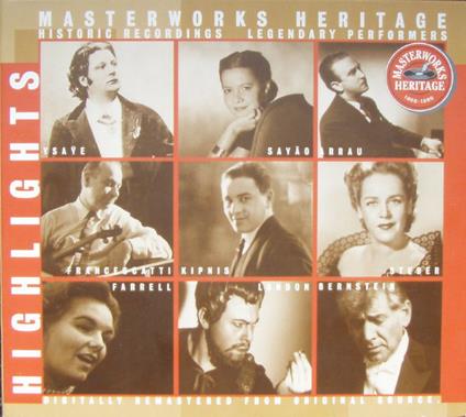 Masterwoks Heritage - CD Audio