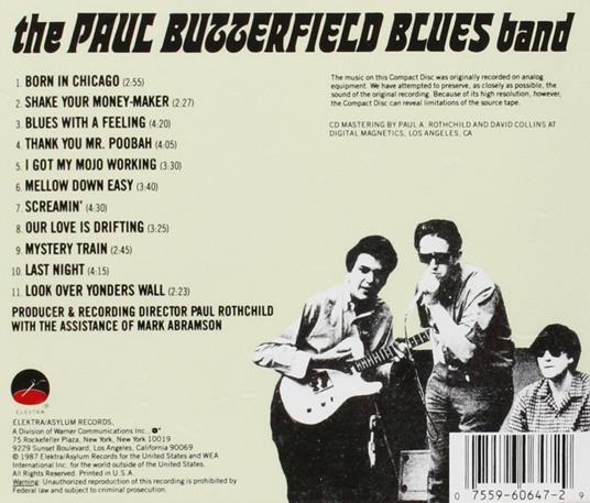 Paul Butterfield Bluesband - CD Audio di Paul Butterfield (Blues Band) - 2