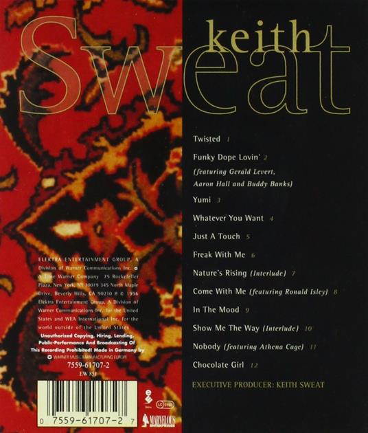 Keith Sweat - CD Audio di Keith Sweat - 2