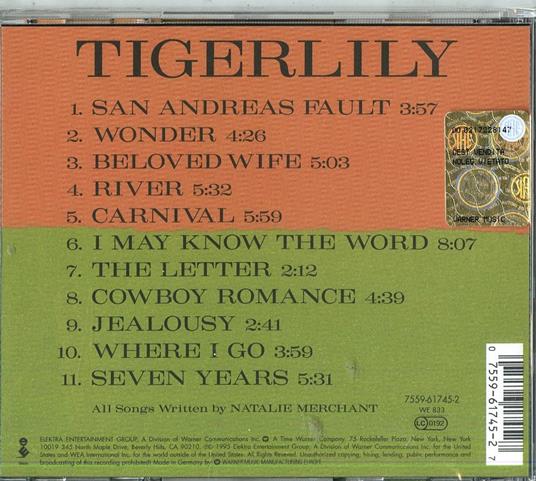 Tigerlily - CD Audio di Natalie Merchant - 2