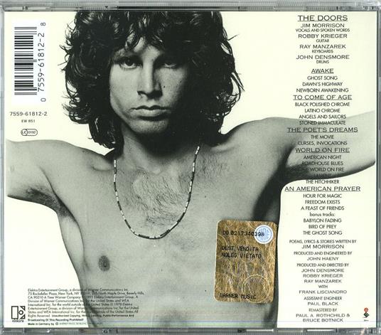 An American Prayer - CD Audio di Doors,Jim Morrison - 2