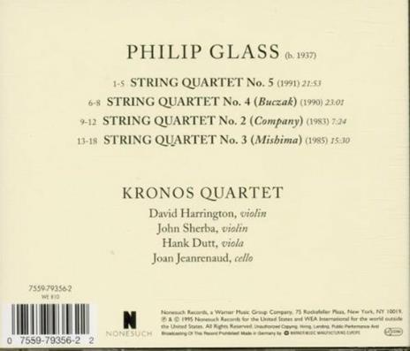 Performs Philip Glass - CD Audio di Kronos Quartet - 2