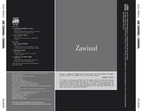 Zawinul - CD Audio di Joe Zawinul - 2