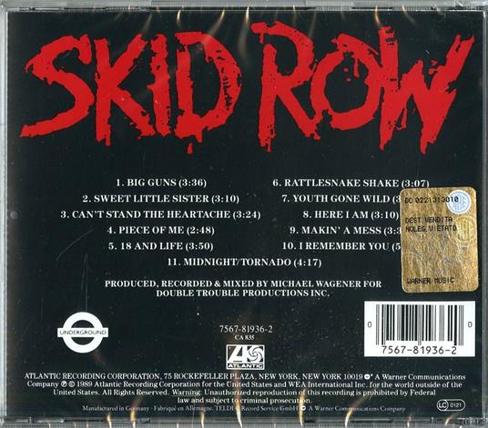 Skid Row - CD Audio di Skid Row - 2
