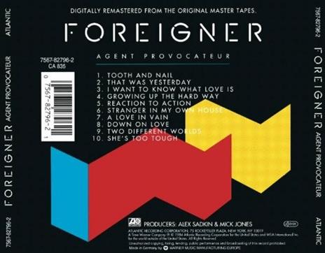 Agent Provocateur - CD Audio di Foreigner - 2