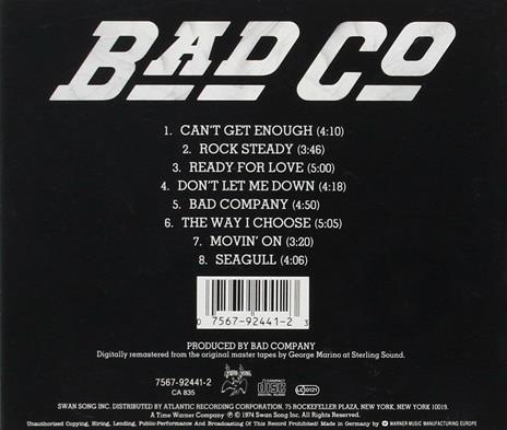 Bad Company - CD Audio di Bad Company - 2