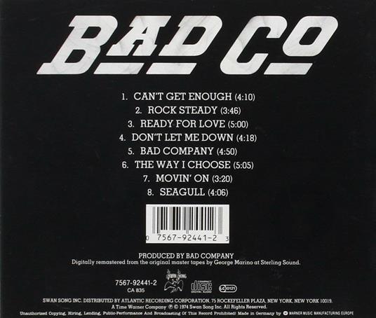 Bad Company - CD Audio di Bad Company - 2
