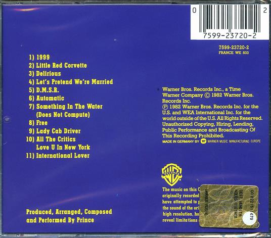 1999 - CD Audio di Prince - 2
