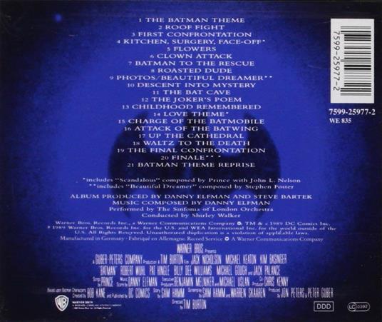 Batman (Colonna sonora) - CD Audio - 2
