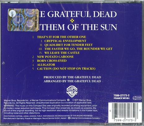 Anthem of the Sun - CD Audio di Grateful Dead - 2