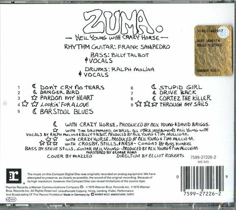 Zuma - CD Audio di Neil Young,Crazy Horse - 2