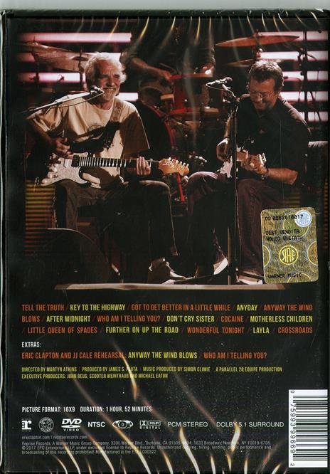 Eric Clapton. Live in San Diego. Eith Special Guest JJ Cale (DVD) - DVD di Eric Clapton - 2