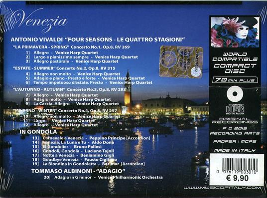 Venezia - Le Più Belle Musiche Veneziane (Special Edition) - CD Audio - 2