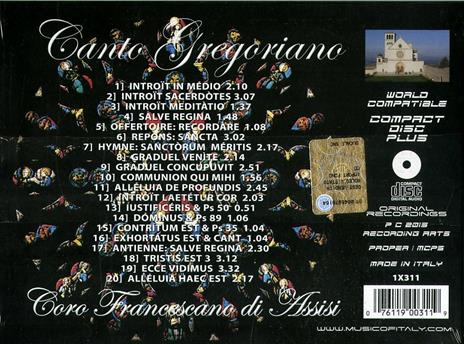 Canto Gregoriano - Coro Francescano di Assisi (Special Edition) - CD Audio - 2