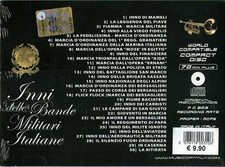 Inni Delle Bande Militari Italiane - CD Audio - 2
